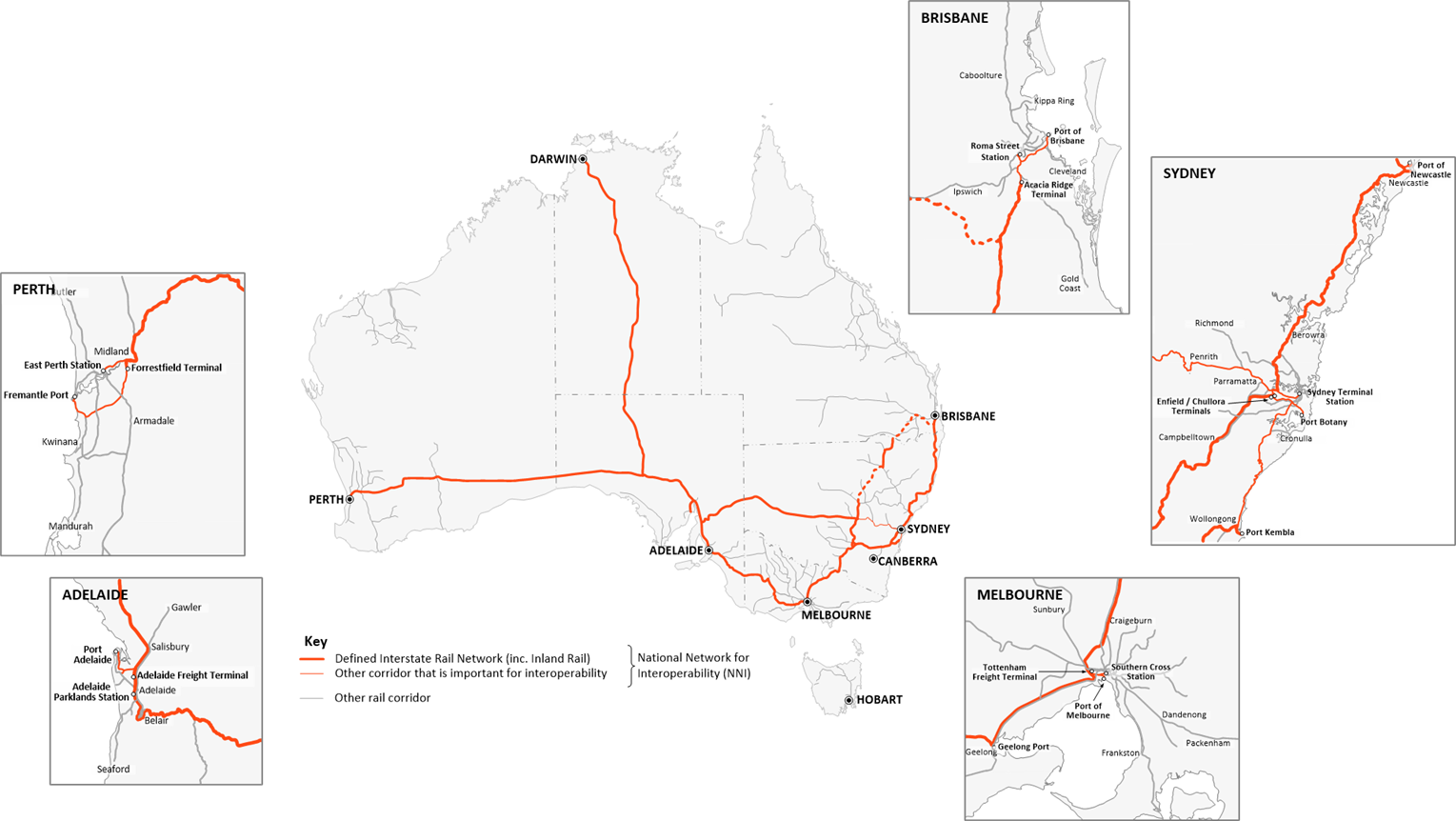 National Network for Interoperability map